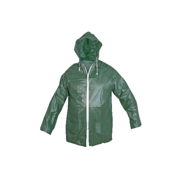 0,14 MM Yeşil Kısa Ceket Yağmurluk